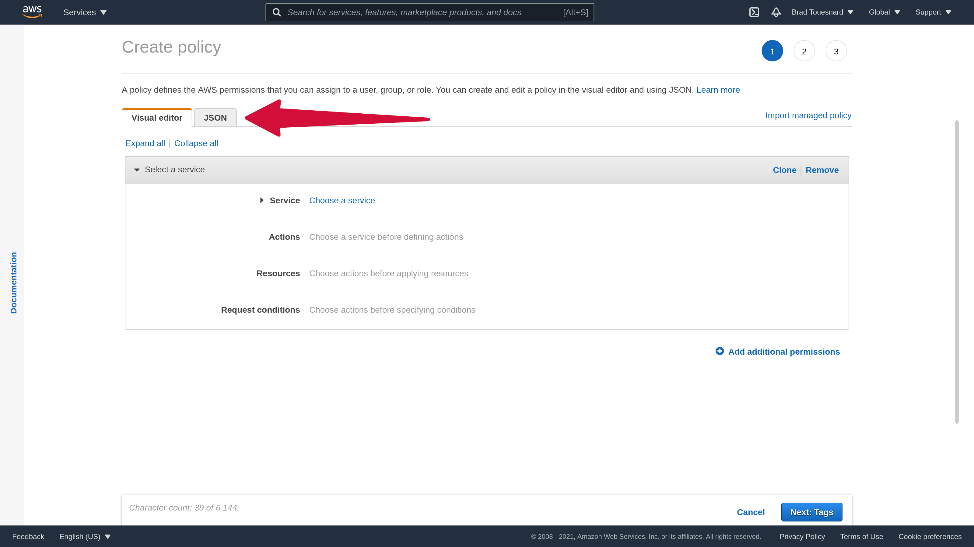 Amazon S3 Create Access Policy