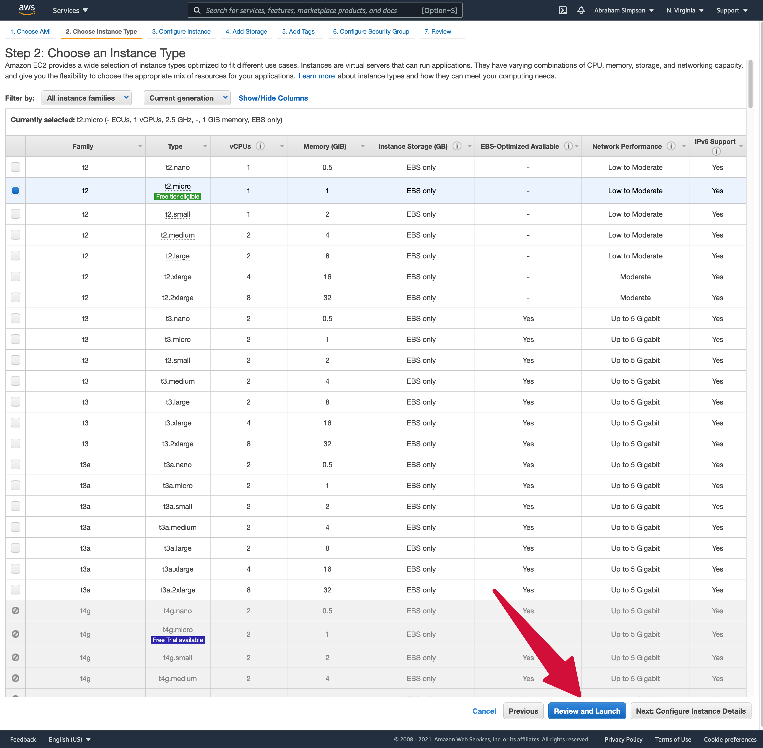 EC2 Instance Type