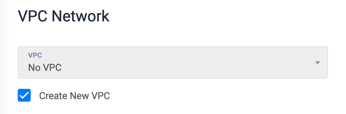 It’s highly recommended to create a new VPC network